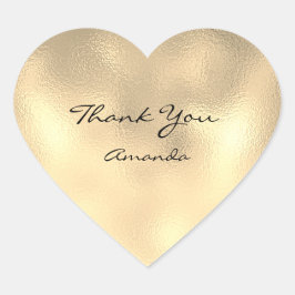 Pegatina En Forma De Corazón Nombre de la belleza Corazón de novia gracias a Ch