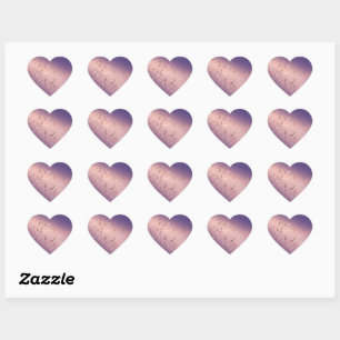 Pegatina En Forma De Corazón Notas musicales en el Pegatina del Corazón de la L