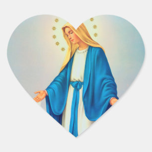 Pegatina En Forma De Corazón Nuestra Señora Inmaculada Concepción