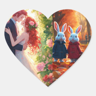 Pegatina En Forma De Corazón Nuevo pegatina de moda