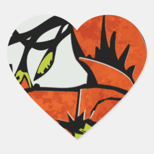 Pegatina En Forma De Corazón Nuevos Coppies (Pegatinas en forma de corazón)