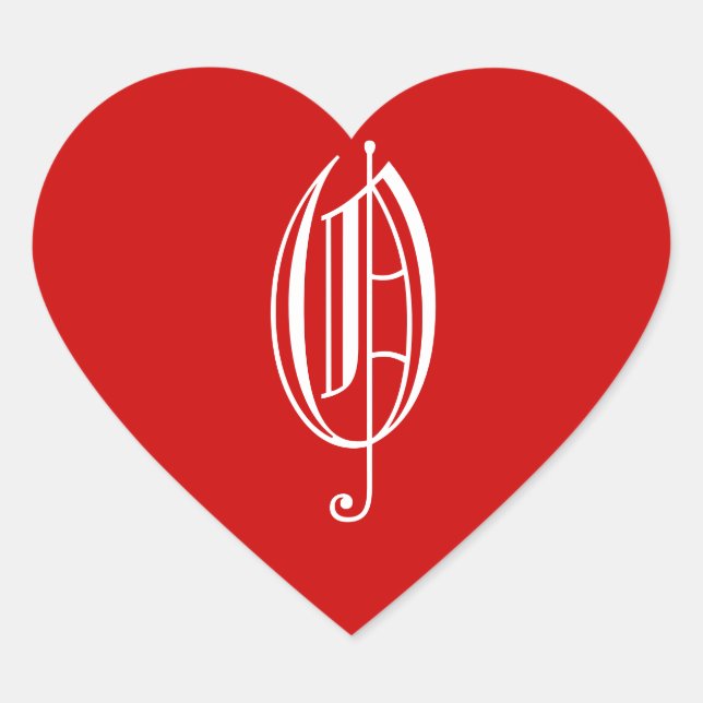 PEGATINA EN FORMA DE CORAZÓN O (Anverso)