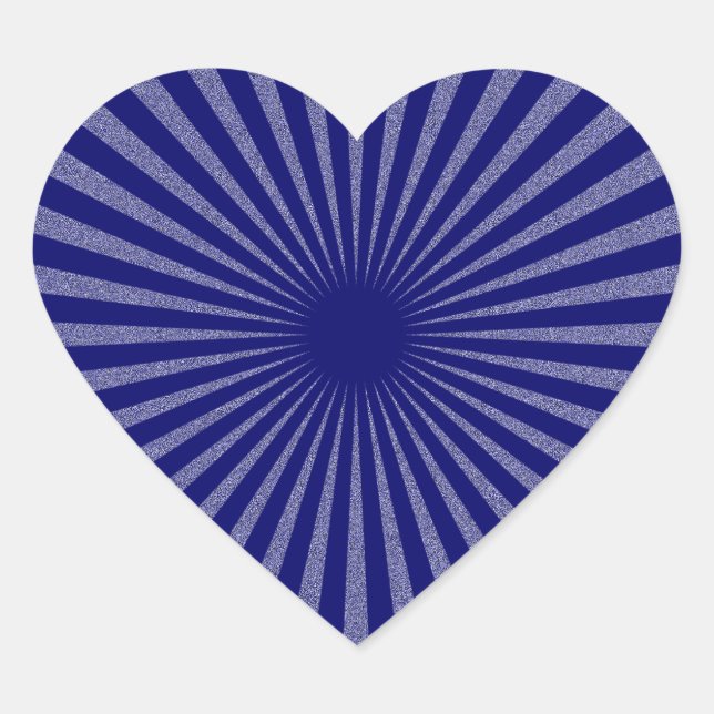 Pegatina En Forma De Corazón Objetivo azul: (Anverso)