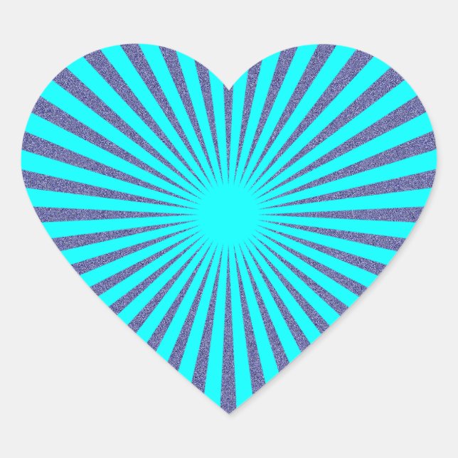 Pegatina En Forma De Corazón Objetivo turquesa: (Anverso)