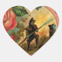 Obra de arte de bomberos de vintage de los años 18