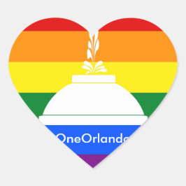 Pegatina En Forma De Corazón OneOrlando