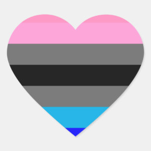 Pegatina En Forma De Corazón Orgullo Ambonec
