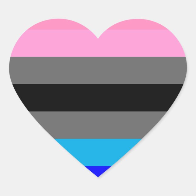 Pegatina En Forma De Corazón Orgullo Ambonec (Anverso)