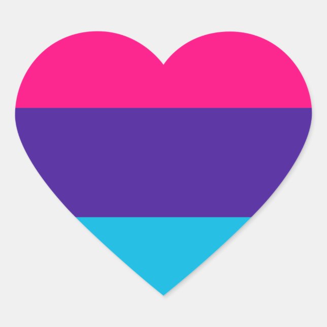Pegatina En Forma De Corazón Orgullo Andrógino (Anverso)
