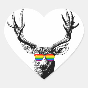 PEGATINA EN FORMA DE CORAZÓN ORGULLO DE BUCK