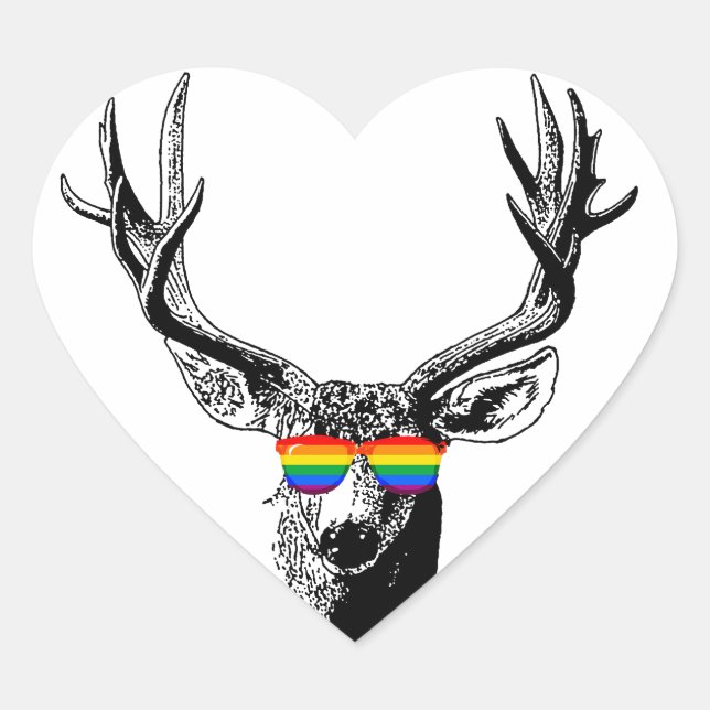 PEGATINA EN FORMA DE CORAZÓN ORGULLO DE BUCK (Anverso)