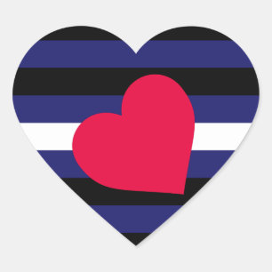 Pegatina En Forma De Corazón Orgullo de cuero