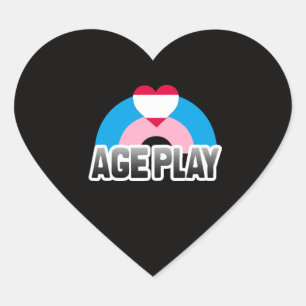 Pegatina En Forma De Corazón Orgullo de Juego de Edad