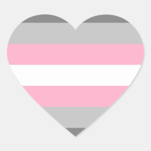 Pegatina En Forma De Corazón Orgullo Demigirl