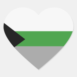 Pegatina En Forma De Corazón Orgullo Demiromántico