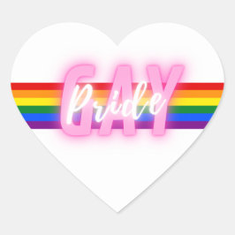 Pegatina En Forma De Corazón Orgullo Gay Amor Para Todos