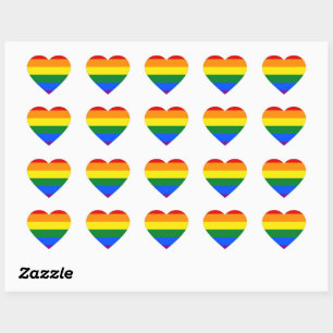 Pegatina En Forma De Corazón  Orgullo gay LGBTQIA+ en forma de corazón 