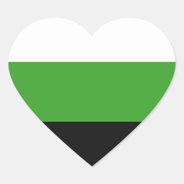 Pegatina En Forma De Corazón Orgullo Neutrois (Anverso)