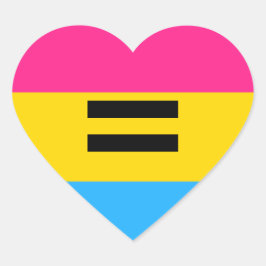 Pegatina En Forma De Corazón Orgullo Pansexual