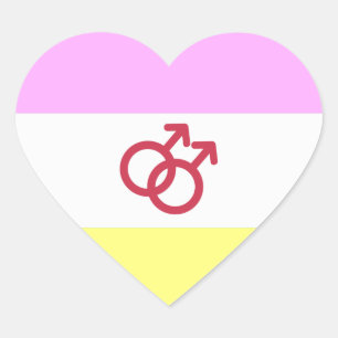 PEGATINA EN FORMA DE CORAZÓN ORGULLO TWINK