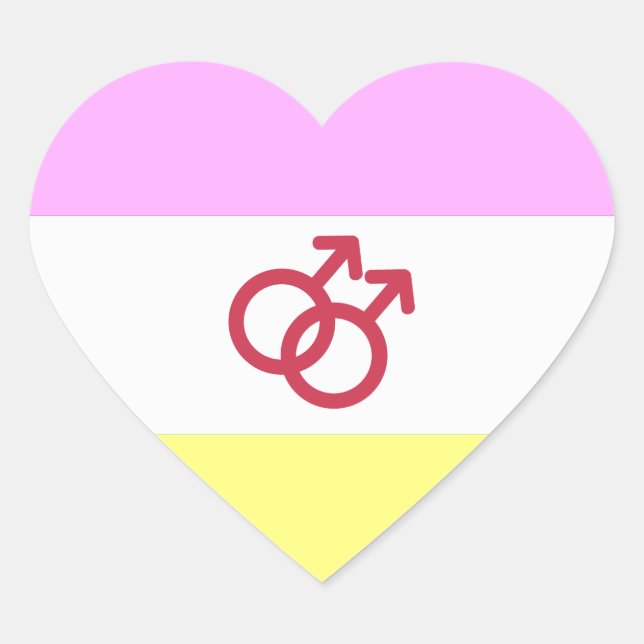 PEGATINA EN FORMA DE CORAZÓN ORGULLO TWINK (Anverso)
