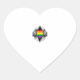 Pegatina En Forma De Corazón Orgullo Vintage Camiseta Rota Diseño Vectorial_1