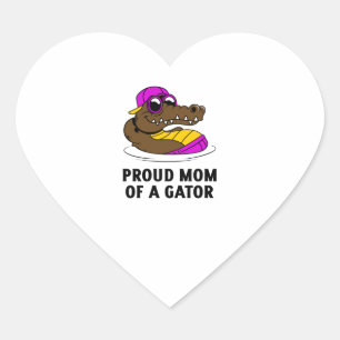 Pegatina En Forma De Corazón Orgullosa madre de un cocodrilo cocodrilo cocodril