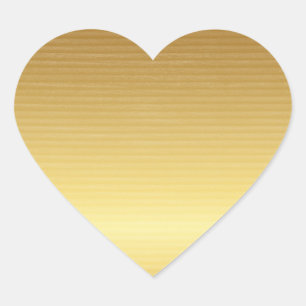 Pegatina En Forma De Corazón Oro horizontal