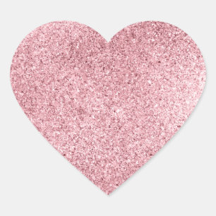 Pegatina En Forma De Corazón Oro Rosa