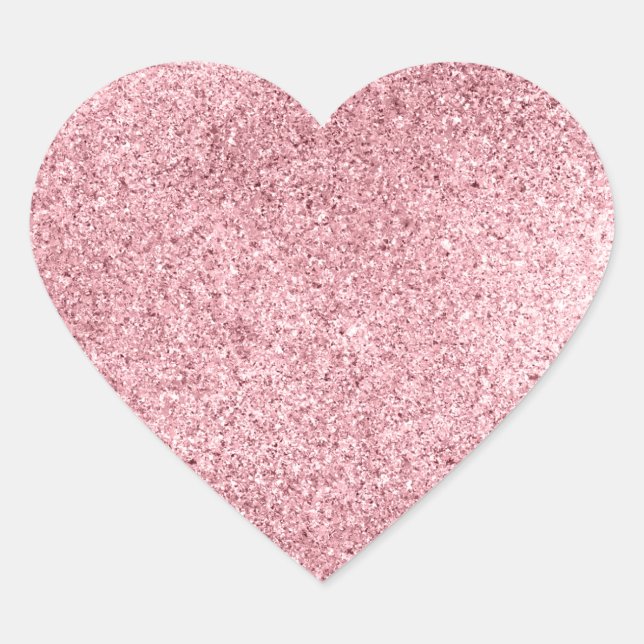Pegatina En Forma De Corazón Oro Rosa (Anverso)