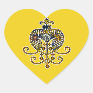 Pegatina En Forma De Corazón Oshun Goddess Veve Sigil