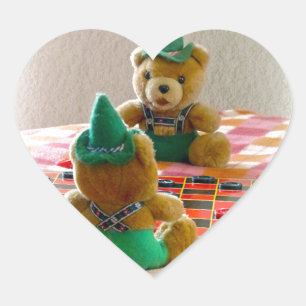 Pegatina En Forma De Corazón Osos de peluche