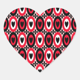 Pegatina En Forma De Corazón Oval Hearts