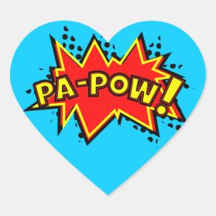 Pegatina En Forma De Corazón ¡Pa-Pow!