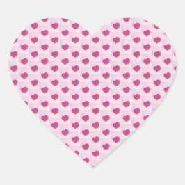 Pegatina En Forma De Corazón Padrão fofo de pequenos corações.