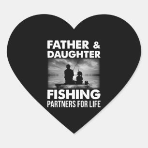 Pegatina En Forma De Corazón Padre _ Hijos Pescadores Asociados Para El Padre D