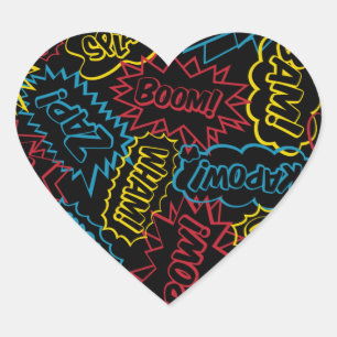 Pegatina En Forma De Corazón ¡Palabras estupendas!