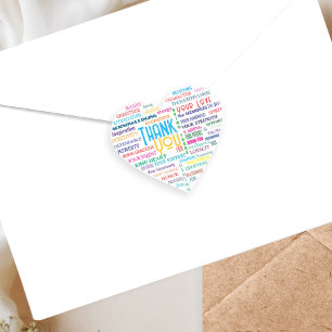 Pegatina En Forma De Corazón Palabras personalizados Art Keepsake añadir tus pr
