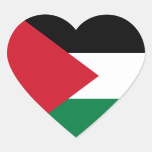 Pegatina En Forma De Corazón Palestina/bandera palestina del corazón