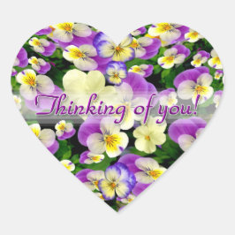 Pegatina En Forma De Corazón Pansy Perfect Thing