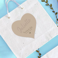 Papel Kraft hecho a mano con el nombre personaliza