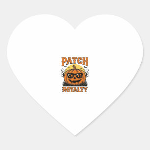 Pegatina En Forma De Corazón Parche de Calabaza de Halloween Jack O Linterna Vi
