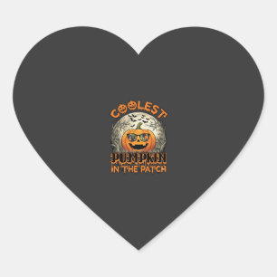 Pegatina En Forma De Corazón Parche de Calabaza más Cool de Halloween Gafas de