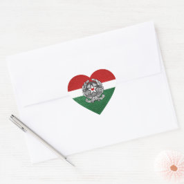 Pegatina En Forma De Corazón Pasaporte de Italia