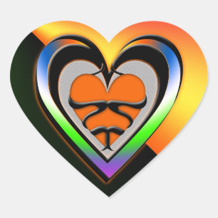 Pegatina En Forma De Corazón Pasión