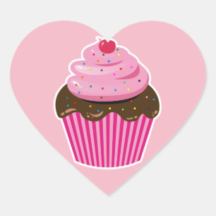Pegatina En Forma De Corazón Pastel