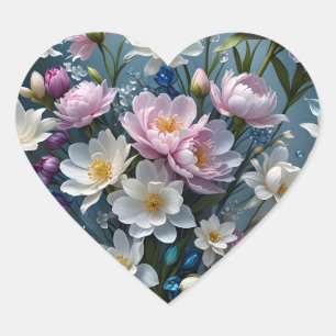 Pegatina En Forma De Corazón Pastel