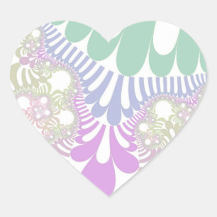 Pegatina En Forma De Corazón Pastel Rainbow Mod