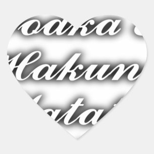 Pegatina En Forma De Corazón Pasteles Vodka Hakuna Matata FUNNY