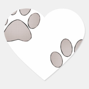 Pegatina En Forma De Corazón Patas